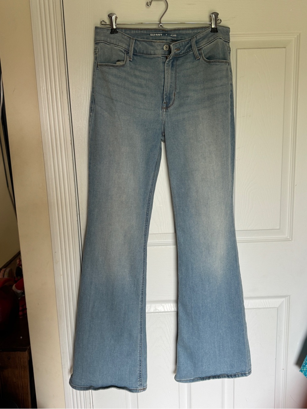 Old Navy Light Blue High Rise Flare Jeans - Women's